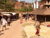 Reisernte in Bhaktapur, Nepal