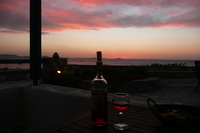 Naxos  Sonnenuntergang mit zum Himmel passenden W...