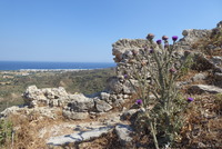 Festung von Antimachia mit Blick auf Kardamena, an...