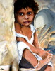 Indisches Kind Aquarell März 2011