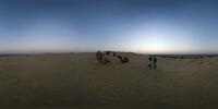 In der Wüste Thar bei Khuri nach Sonnenuntergang