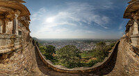 Ausblick vom Rana Kumbha Palast, Chittorgarh Fort