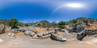 Tempel, Lato, Kreta antike Siedlung aus dem 8. Jh....