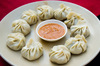 Momos im Watshala Garden Restaurant, Bhaktapur