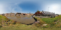 Pashupatinath, Kathmandu Am gegenüberliegenden Uf...