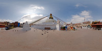 Bodhnath stupa Kathmandu (jetzt sind es 1000 Pano...