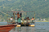 sonderbares Boot auf dem Phewa-Lake, Pokhara
