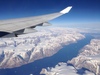 Überflug Grönland auf dem Weg nach Los Angeles; üb...