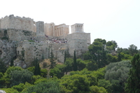 Athen Besucherströme auf der Akropolis