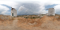 /Windmühlen in Vivlos, Naxos
