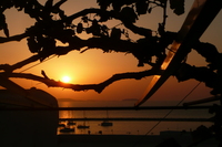 Naxos Stadt, Sonnenuntergang