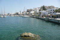 Naxos Blick zum Hafen von Naxos-Stadt