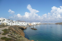 Naxos Blick von Grotta nach Naxos-Stadt
