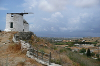 Naxos Windmühlen im Dorf Vivlos