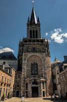 Panorama:<br>Aachener Dom Westseite (Eingang)