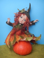 Nessa, ein kleines Herbst Elfen Mädchen ist 35 cm ...