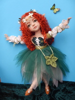 Nadel gefilzte Elfen Puppe Iruna, 41 cm groß  ht...