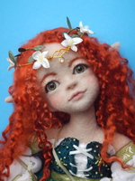 Nadel gefilzte Elfen Puppe Iruna, 41 cm groß  ht...