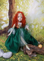 Nadel gefilzte Elfen Prinzessin Iselin, 55 cm groß...