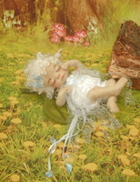 Nadel gefilzte Elfen Puppe Baby Arely, 20 cm groß
...