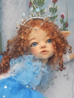 Nadel gefilzte Elfen Puppe, Elfe Selinda, 37 cm gr...
