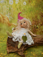 Nadel gefilzte Elfen Puppen  Elfenkind Berry (28 c...