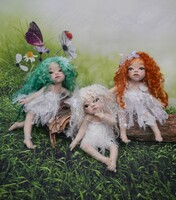 Nadel gefilzte Elfen Puppen  Elfenkinder Lillifer,...