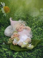 Nadel gefilzte Elfen Puppen  Elfenkind Wendie (20 ...