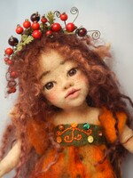 Herbstwald Elfe Brenna  Nadel gefilzte Puppen: E...