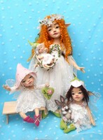 Nadel gefilzte Puppen: Elfen,  Feen, Engel und Wic