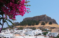 Lindos, Blick auf die Akropolis