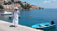 Insel Symi , Hafenviertel Gialos