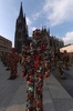 Müllmenschen Cola vor dem Kölner Dom 22.4.2006