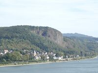 Remagen Blick nach Erpel von der Apollinariskirche