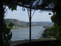 Remagen Blick nach Erpel von der Apollinariskirche