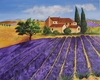 Lavendelfelder Acryl auf Leinwand, 80x100 cm Mon...