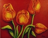 Tulpen  .  Tulips Acryl auf Leinwand, 80x100 cm Mo...