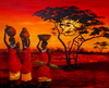 Afrika Acryl auf Keilrahmen, 80 x 100 cm Monika Ha...