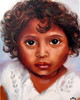 Indisches Kind Öl auf Keilrahmen, 50 x 60 August...