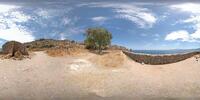 Platz mit Baum oben in Monemvasia [ Mani, Peloponn...