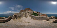 Mauerecke am Eingang zur Unterstadt von Monemvasia...