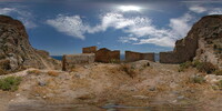 Auf dem Dach, Ruinen in Monemvasia [ Peloponnes, G...