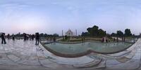 Taj Mahal, nahe Agra in schwindendem Licht (ISO 6...