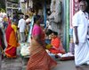 Am Sri-Meenakshi-Tempel in Madurai, Tamil Nadu