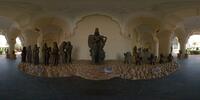 Statuen aus dem 12. Jh. im Nayak Palast, Thanjavu...
