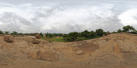 hinter Krishnas Butterball, Mamallapuram