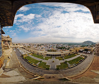 Blick aus dem Stadtpalast von Udaipur