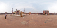 /Jama Masjid in Delhi ist die grösste Moschee Indiens mit Platz für über 20000 Leute. Erbaut wurde 