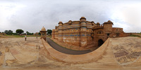 Man Singh Palast (Man Mandir) im Gwalior Fort,  e...