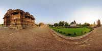 Panorama:<br>Khajuraho Tempel